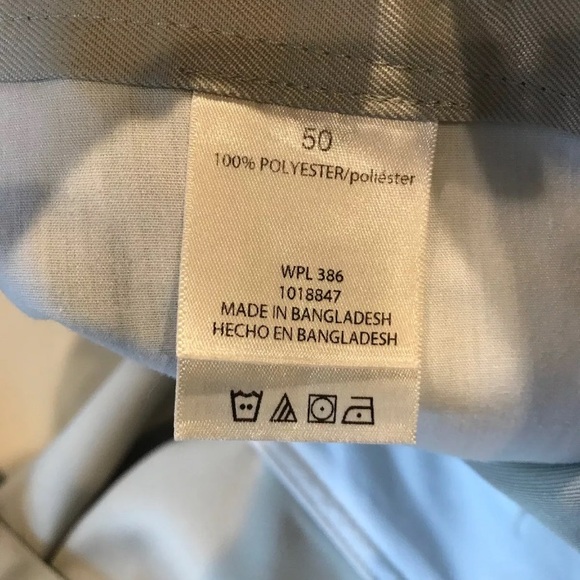 Men's Haggar light tan khaki pleated chino dress shorts size 50 - Picture 8 of 12